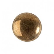 Cabuchon de vidrio par Puca® 14mm - Dark gold bronze 23980/14485
